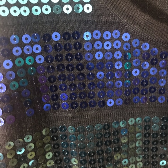 Super cute Forever 21 Cobalt and Teal Sequin dress - Picture 3 of 5